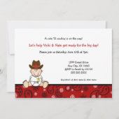 リトルカウボーイベビーシャワー招待状 招待状 (正面)