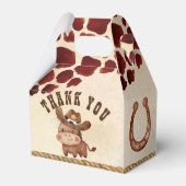 リトルカウボーイベビー馬牛のパターンrodeoパーティー フェイバーボックス (裏面サイド)