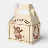 リトルカウボーイベビー馬1stロデオ誕生日パーティー フェイバーボックス (裏面サイド)