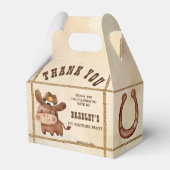 リトルカウボーイベビー馬1stロデオ誕生日パーティー フェイバーボックス (正面サイド)