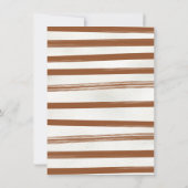 リトルカウボーイポニーウェスタンベビーシャワー 招待状 (裏面)