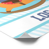 リトルカウボーイロッキングホースボーイズルームデコル ポスター (角)