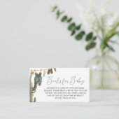 リトルカウボーイワイルドウェストベイビーシャワーベビー エンクロージャーカード (スタンド正面)