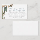 リトルカウボーイワイルドウェストベイビーシャワーベビー エンクロージャーカード (正面/裏面)