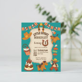 リトルカウボーイ子供の誕生日パーティー予算招待状 (スタンド正面)