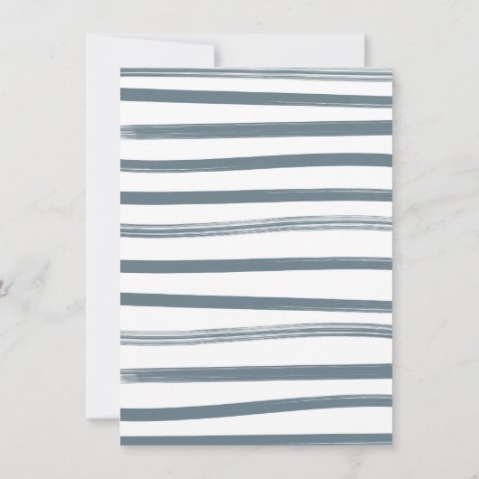 リトルカウボーイ男の赤ちゃん物干し 招待状 (裏面)