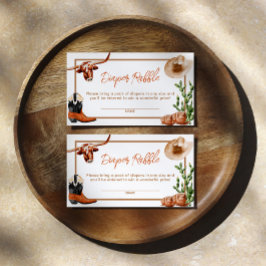 リトルカウボーイ ウエスタンロデオ おむつくじ エンクロージャーカード