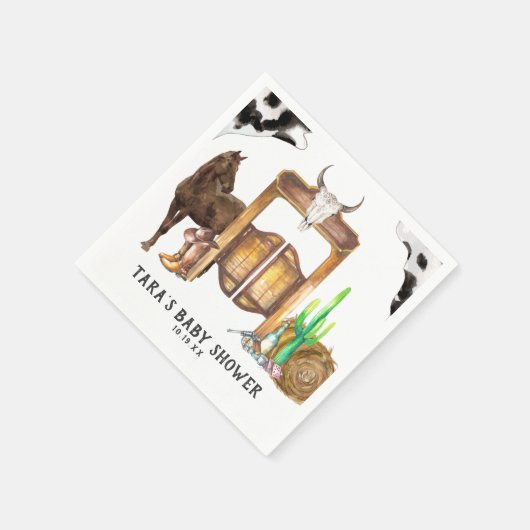 リトルカウボーイ | ラスティックカントリーウェスタンサルーン スタンダードカクテルナプキン (角)