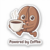 リトルカカ - コーヒーでパワーアップ シール (正面)
