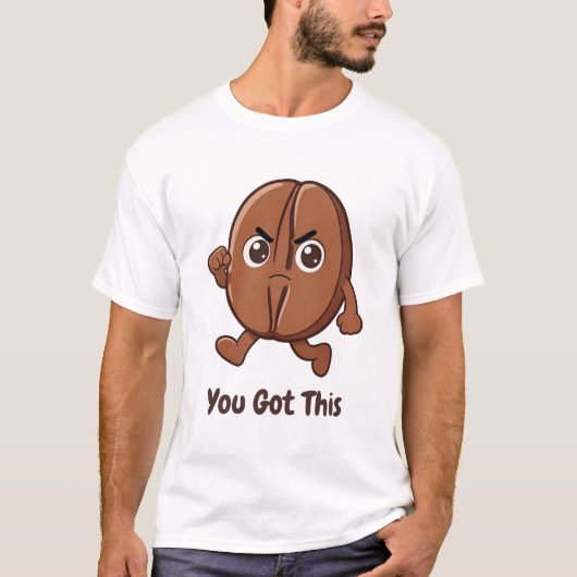 リトルカカ - コーヒーでパワーアップ Tシャツ (正面)