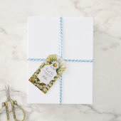 リトルカスタムデイジーベビーシャワー ギフトタグ (より糸付き)