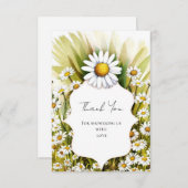 リトルカスタムデイジーベビーシャワー サンキューカード (正面/裏面)