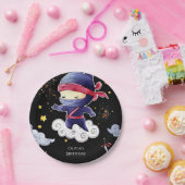 リトルカスタム忍者誕生日 ペーパープレート (パーティー)