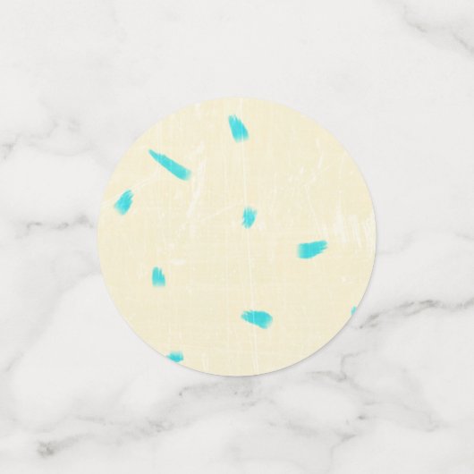 リトルカッブベアボーイズベビーシャワーティール（緑がかった色）とタン コンフェッティ (スモール正面)