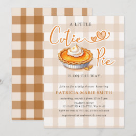 リトルカティーパイ パンプキンパイ 秋のベイビーシャワー 招待状