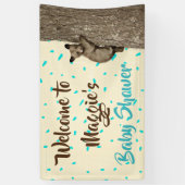 リトルカブベビーベアーボーイズベビーシャワー 横断幕 (縦)