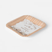 リトルカボキンオンザウェイボホフローラ赤ちゃんシャワー ペーパープレート (傾斜あり)