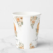 リトルカボキンオンザウェイボホ秋ベビーシャワー 紙コップ (右)