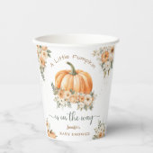 リトルカボキンオンザウェイボホ秋ベビーシャワー 紙コップ (正面)