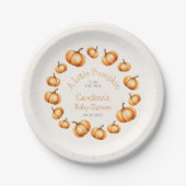 リトルカボキンオータムシャワー誕生日 ペーパープレート (正面)