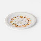 リトルカボキンオータムシャワー誕生日 ペーパープレート (アングル)