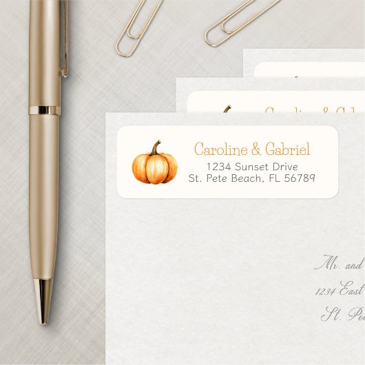 リトルカボキンオータムシャワー誕生日 ラベル