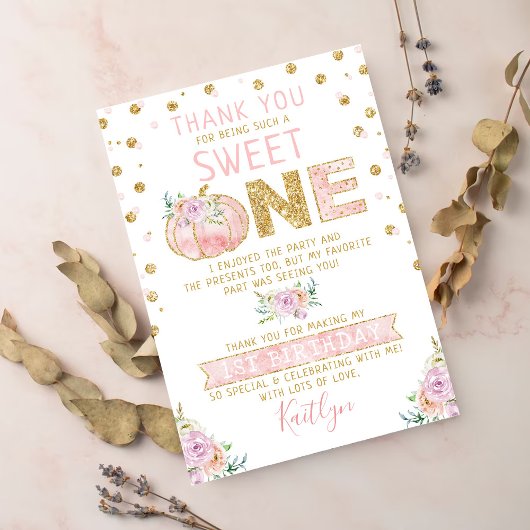 リトルカボキンガールズ1st誕生日 サンキューカード