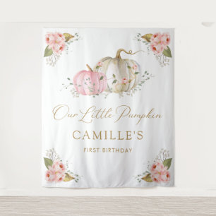 リトルカボキンガールバースデーパーティーバックドロップ タペストリー