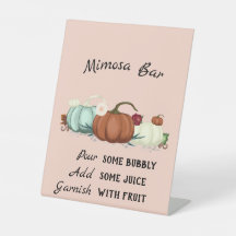 リトルカボキンガールベビーシャワーミモザバー