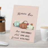 リトルカボキンガールベビーシャワーミモザバー 台座サイン (インサイチュ)