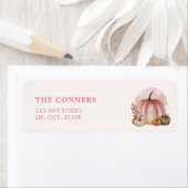 リトルカボキンガールベビーシャワー差出人住所 ラベル (インサイチュ)