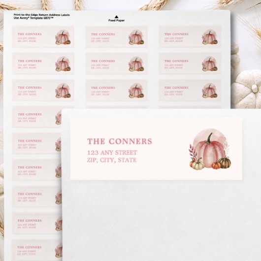 リトルカボキンガールベビーシャワー差出人住所 ラベル