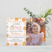 リトルカボキンガール1stバースデーフォト招待状 サンキューカード (スタンド正面)