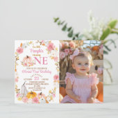 リトルカボキンガール1stバースデーフォト招待状 サンキューカード (スタンド正面)
