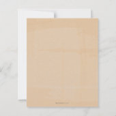 リトルカボキンクリームフローラベビーシャワー招待状 (裏面)