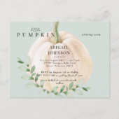 リトルカボキンセージ赤ちゃんシャワー 案内ポストカード (正面)