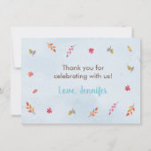 リトルカボキントラック秋誕生日サンキューユナイテッド サンキューカード (裏面)