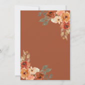 リトルカボキンネイビー素朴ラコッタベビーシャワー 招待状 (裏面)