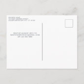 リトルカボキンハイランドカウオータムベビーシャワー インビテーションポストカード (裏面)