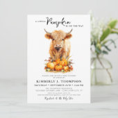 リトルカボキンハイランドカウオータムベビーシャワー 招待状 (スタンド正面)