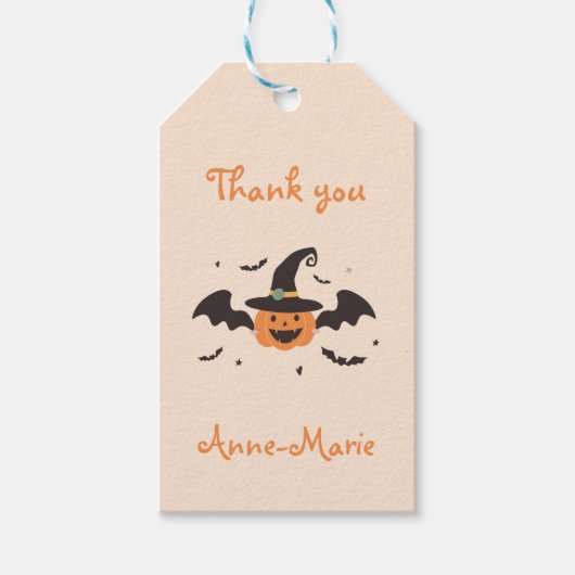 リトルカボキンハロウィーンありがとう ギフトタグ (正面)