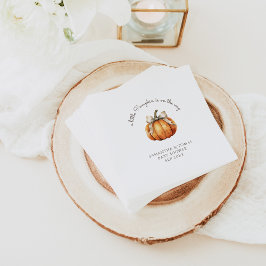 リトルカボキンバウミニマルニュートラルベビーシャワー スタンダードカクテルナプキン