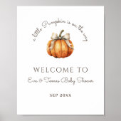 リトルカボキンバウミニマルニュートラルベビーシャワー ポスター (正面)