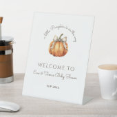 リトルカボキンバウミニマルニュートラルベビーシャワー 台座サイン (インサイチュ)