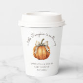 リトルカボキンバウミニマルニュートラルベビーシャワー 紙コップ (裏面)