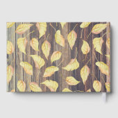 リトルカボキンバ素朴ーンウッド秋の赤ちゃんシャワー ゲストブック (裏面)