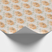 リトルカボキンパターン秋第1誕生日 ラッピングペーパー (角)