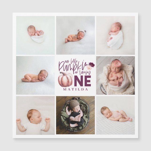 リトルカボキンパープル1歳の誕生日数々の写真 (正面)