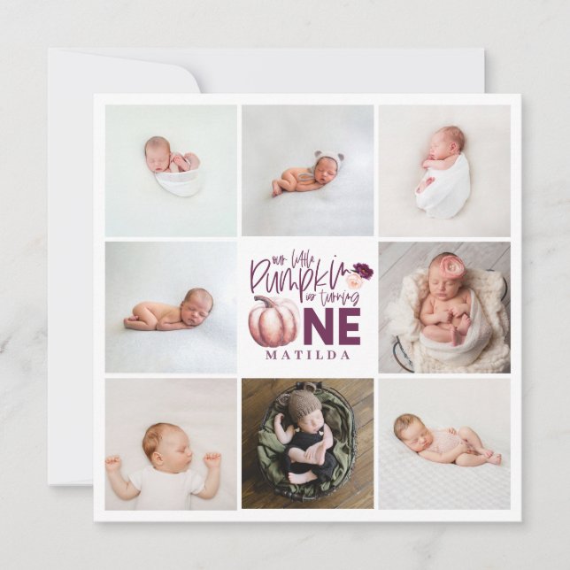 リトルカボキンパープル1歳の誕生日数々の写真 (正面)