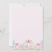 リトルカボキンピンクボウガールズファースト誕生日 招待状 (裏面)